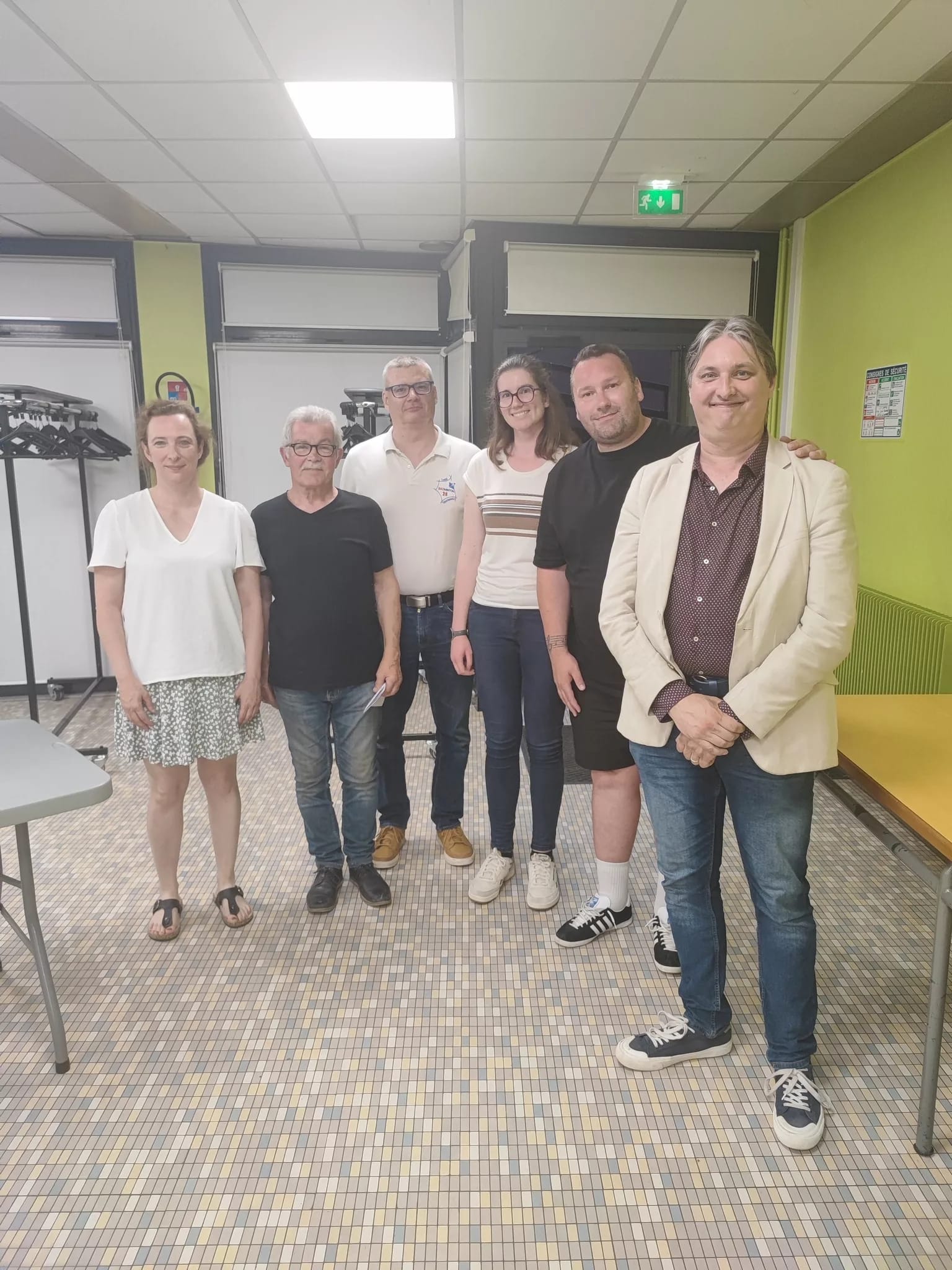 Photo de groupe des bénévoles du club